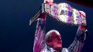WWE Hall of Famer Bret 'Hitman' Hart debuted the new AEW World Championship at Double or Nothing.